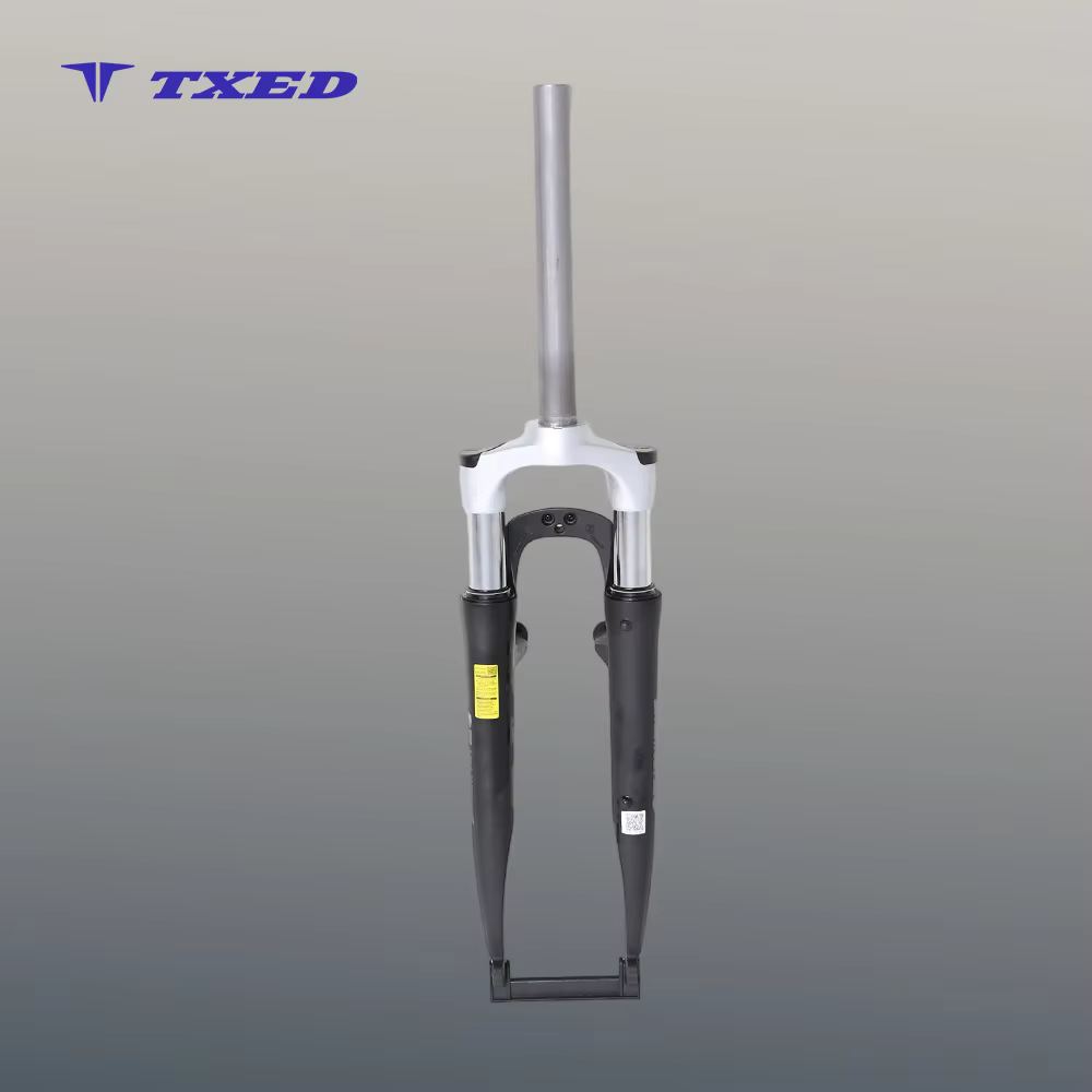 Lightweight 26-Inch Suspension Fork Coil Spring-Threadless Aluminum Front Fork for Road Bikes BMX Kids' Bikes V-Brake Mounts