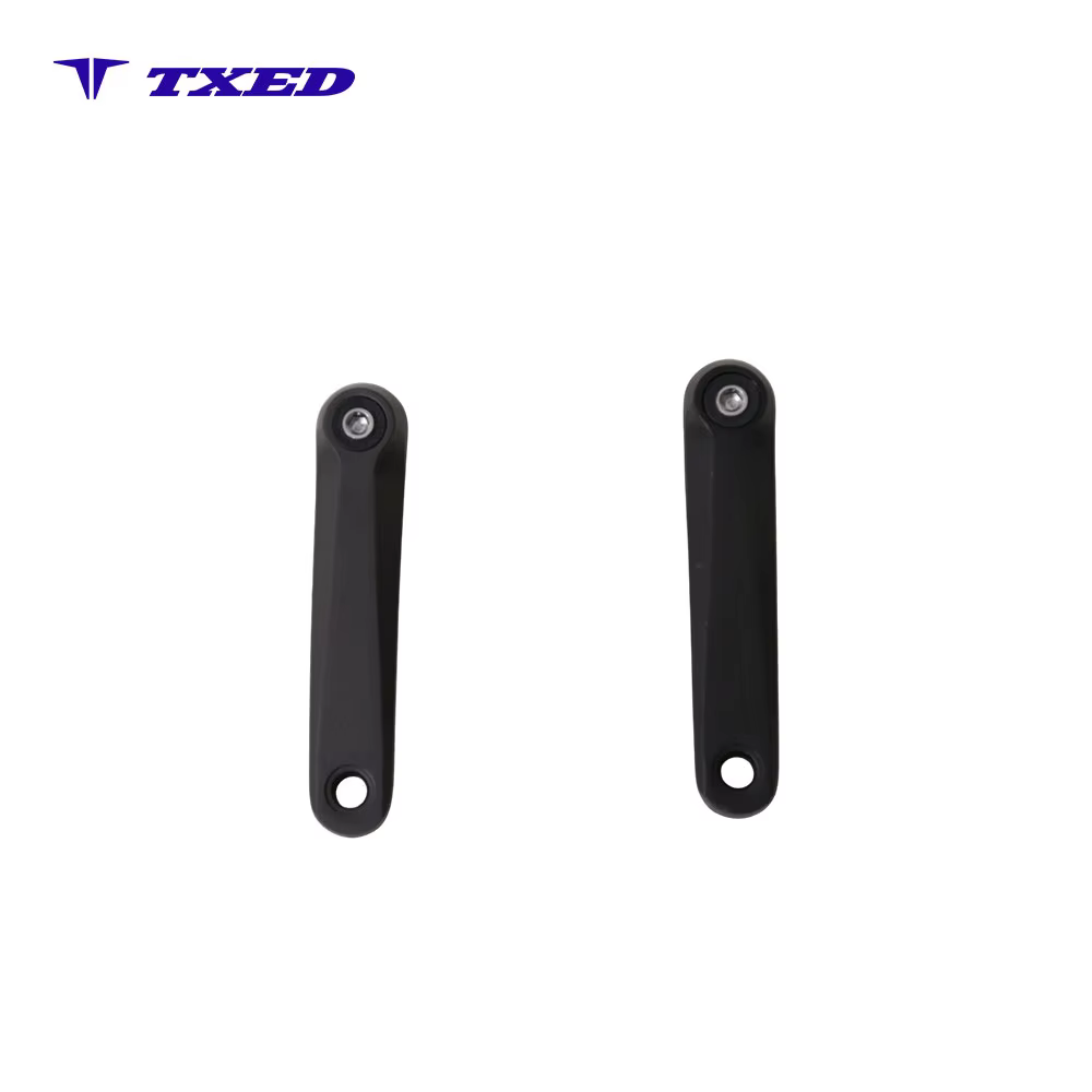 152mm Square Taper Bicycle Crank Arm Aluminum Alloy Sand Blasting Black Left Right Separate Crank detail image 1