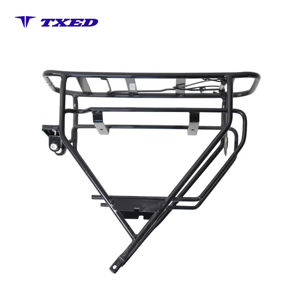 20 Inch Bicycle Rear Rack Double Layer Steel Tube Bike Rear Carrier Luggage Cargo Rack for Kids MTB City Bike