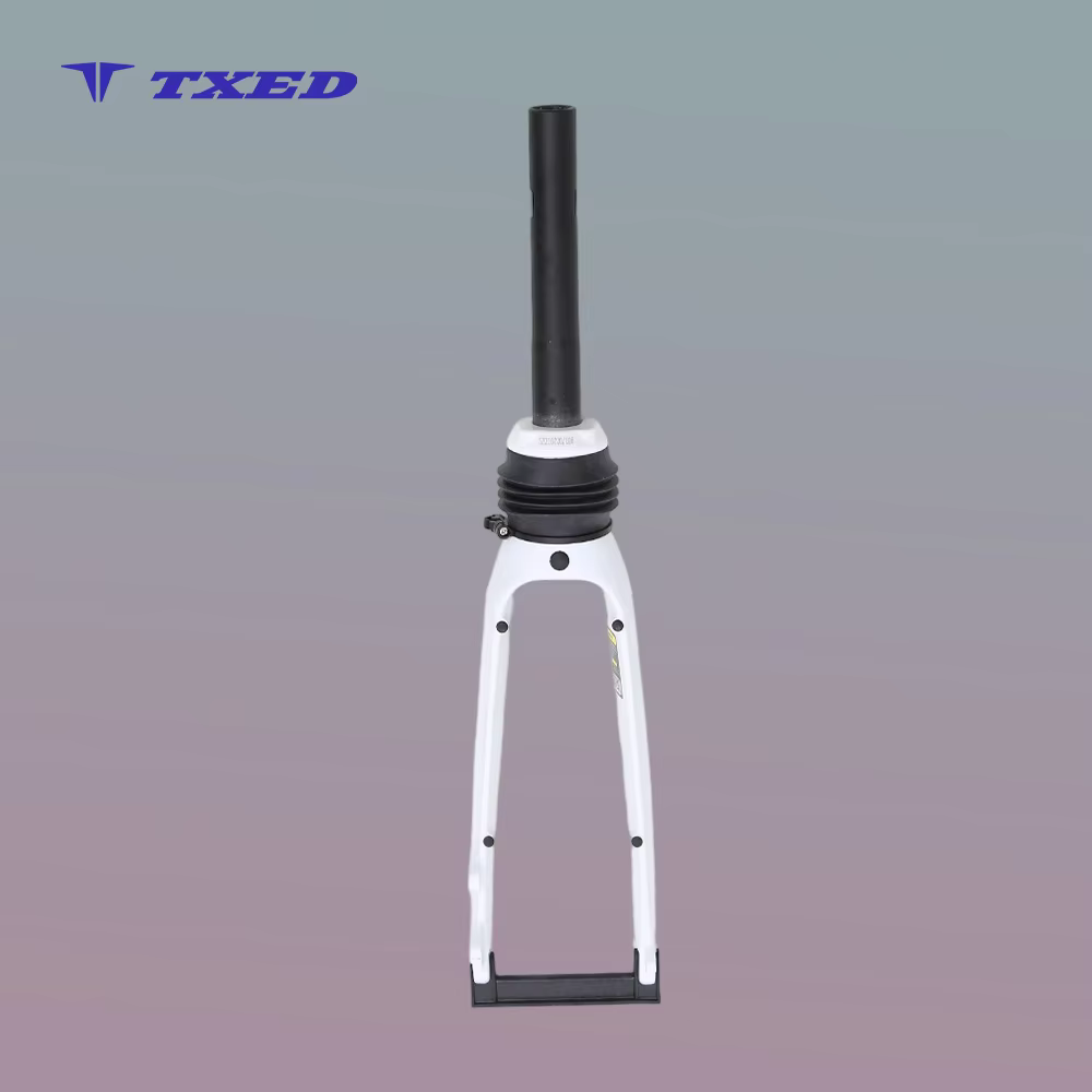 20x1.95 Aluminum Steer BMX Suspension Fork 100mm Coil Spring Mg Alloy Legs with Disc Brake Installation