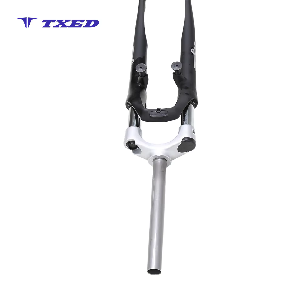 700C Suspension Fork with Silver Alloy Crown V-Brake Mounts Coil Spring YS727 Travel 63mm Height 83cm BMX detail image 5