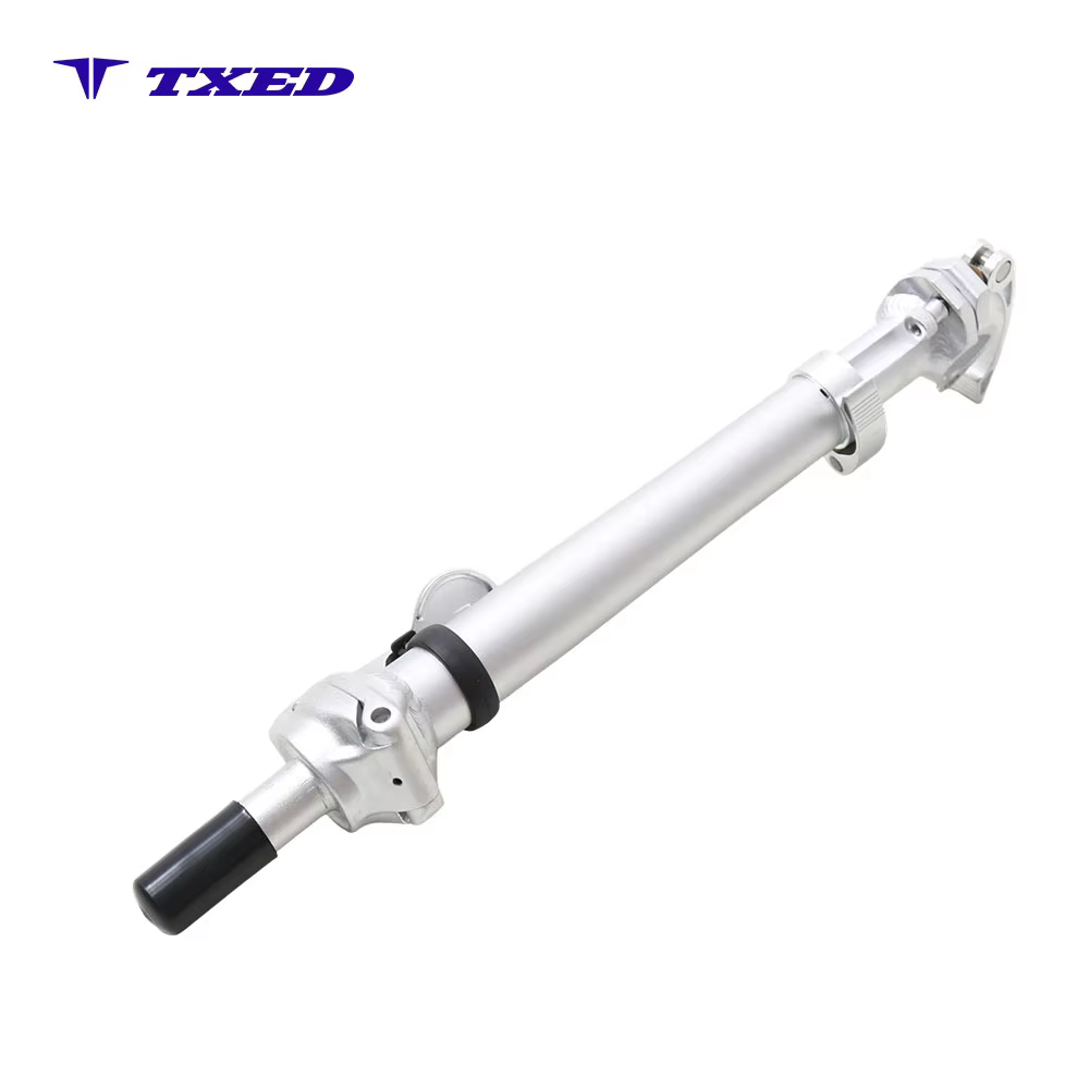 8° Right Fold Threaded Bicycle Stem ZHD-YW9 25.4x65mm Lower Hole 38.1x265mm Shrunk Tube Bike Stem detail image 1
