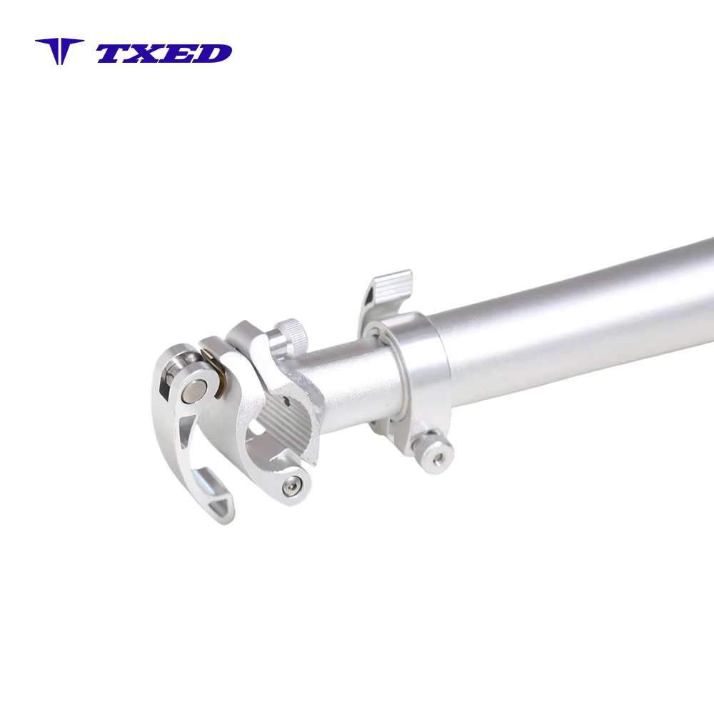 8° Right Fold Threaded Bicycle Stem ZHD-YW9 25.4x65mm Lower Hole 38.1x265mm Shrunk Tube Bike Stem detail image 4