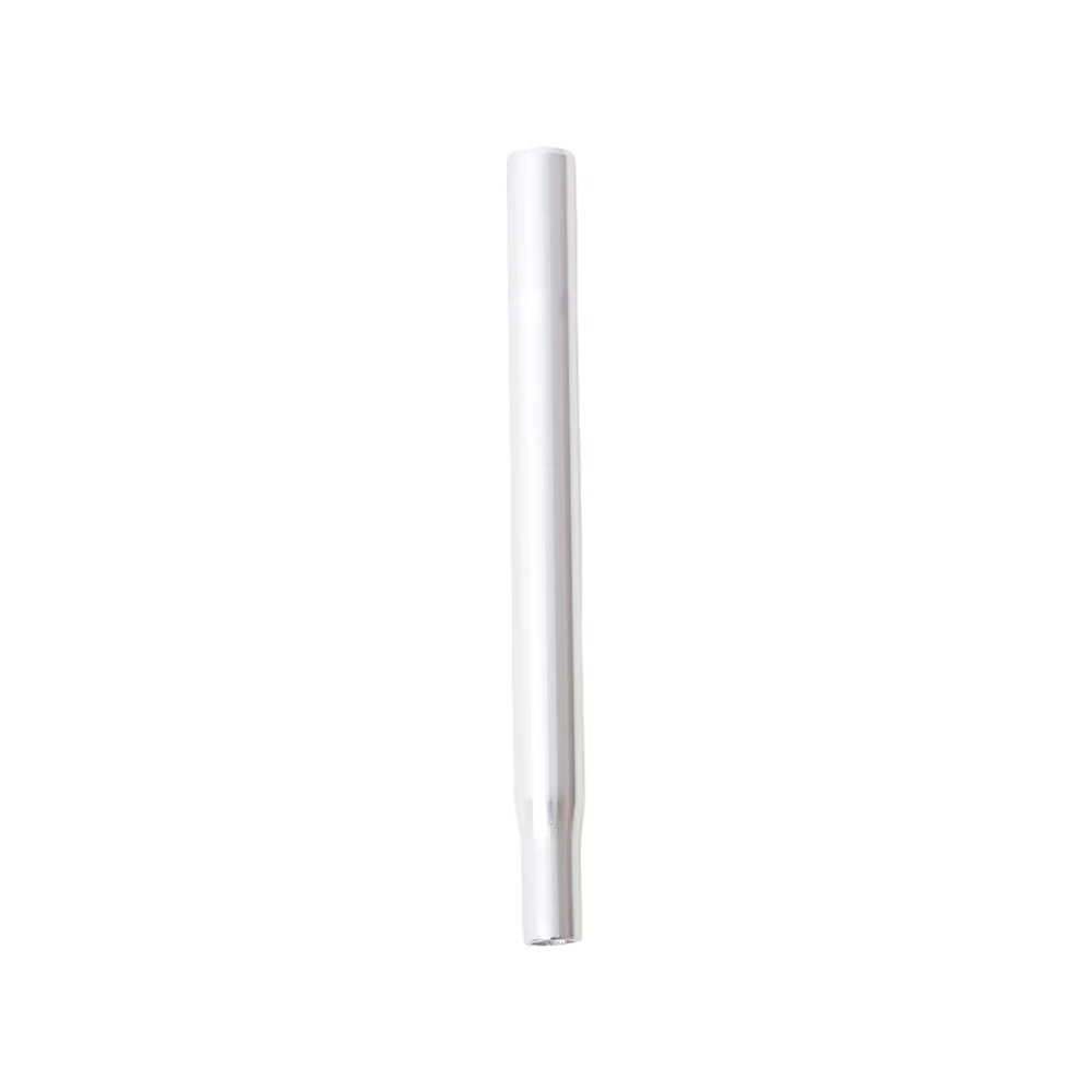 Aluminum Alloy 27.2x300mm Silver Adjustable Lightweight Durable Bicycle Seat Post Scale Line Turned Head for Mountain Bike Road