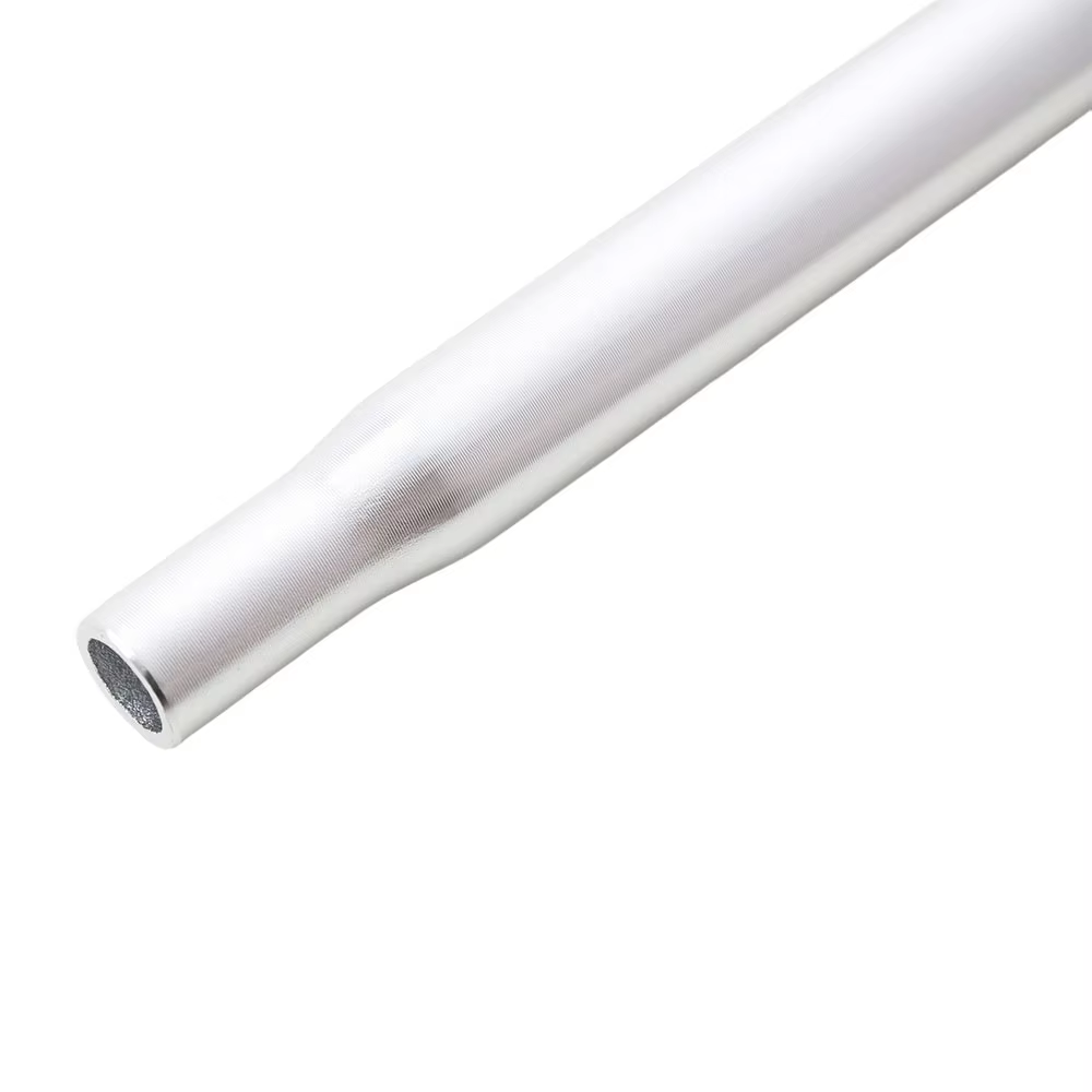 Aluminum Alloy 27.2x300mm Silver Adjustable Lightweight Durable Bicycle Seat Post Scale Line Turned Head for Mountain Bike Road detail image 3