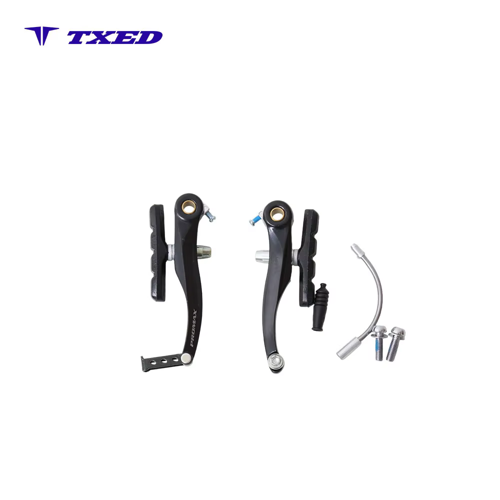 Aluminum Alloy MTB Folding Bike Front Rear V-Brake Levers Cycling Replacement Parts with 108MM Brake Arm Length detail image 1