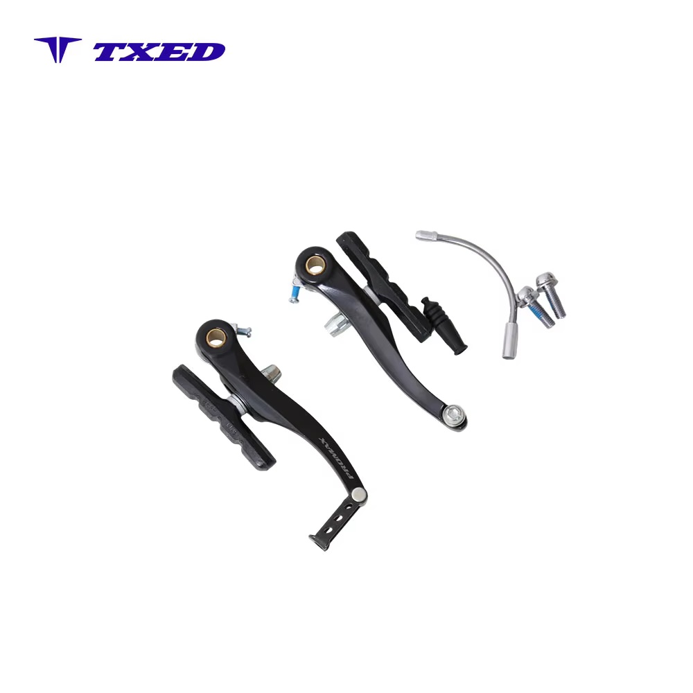 Aluminum Alloy MTB Folding Bike Front Rear V-Brake Levers Cycling Replacement Parts with 108MM Brake Arm Length detail image 2