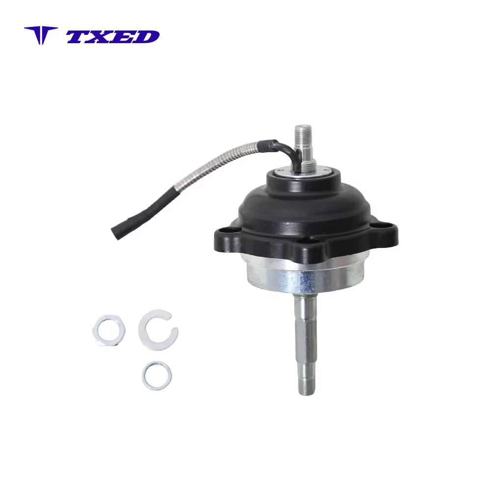 Aluminum Alloy Shock Absorption Rubber 3/8" Steel Axle Disc Brake Compatible Electric Bicycle Front Hub
