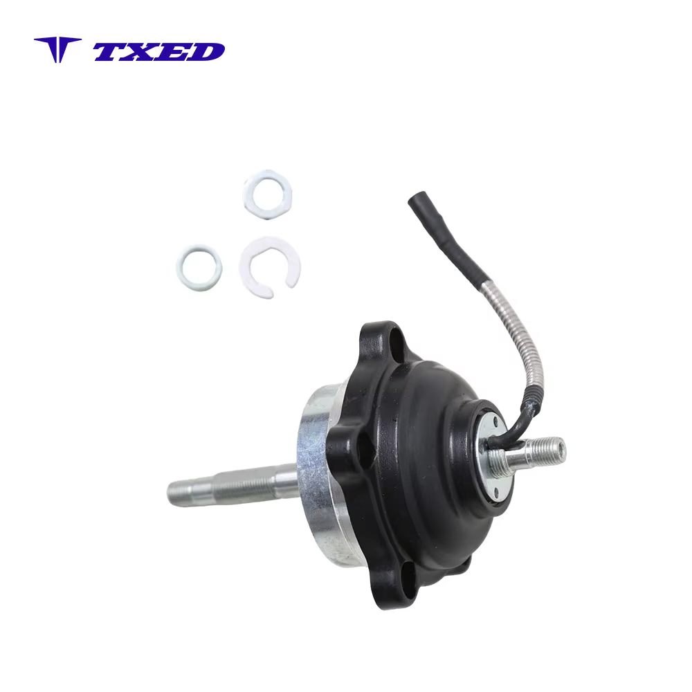 Aluminum Alloy Shock Absorption Rubber 3/8" Steel Axle Disc Brake Compatible Electric Bicycle Front Hub detail image 5
