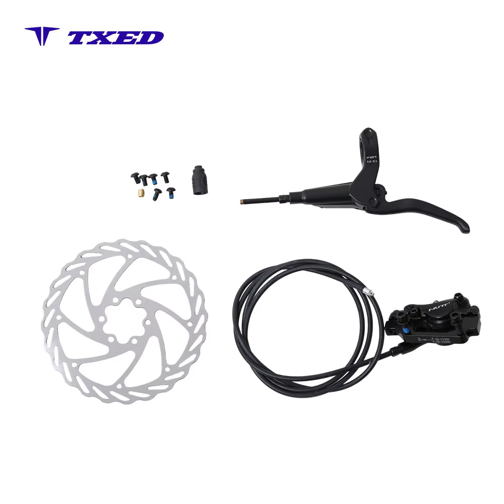 Bicycle Mountain Bike Rear Hydraulic Disc Brake Aluminum Caliper 160mm Steel Rotor Right Hand Durable & Easy Installation detail image 2