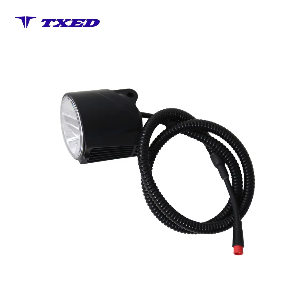 Black Waterproof IP67 High Brightness LED Front Light with Sensor Switch Battery Hub dynamo Bicycle Light Xingcheng HL2800-80 detail image 5