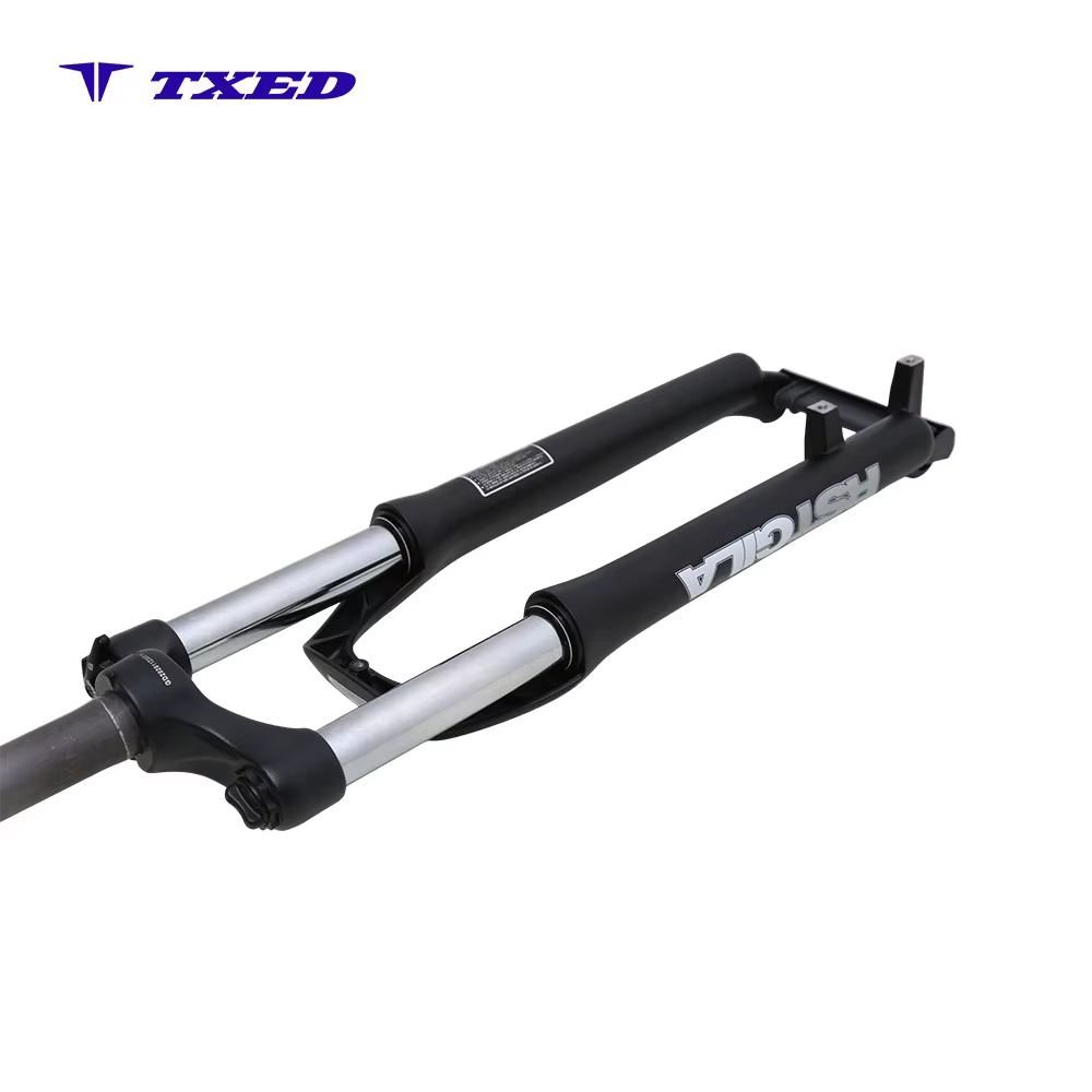 Disc Brake 28.6x25.4x212mm M9*100 Aluminum Straight Steerer Suspension Front Fork Coil Spring Hydraulic Lockout Mountain Bike detail image 6
