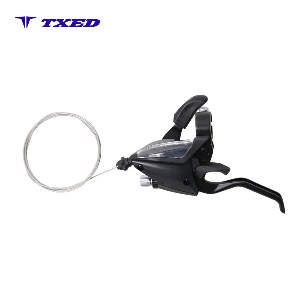 For 3-Speed Aluminum Alloy Durable Lightweight Bicycle Shifter Lever Shift Cable for Mountain Bike E-bike Universal detail image 1