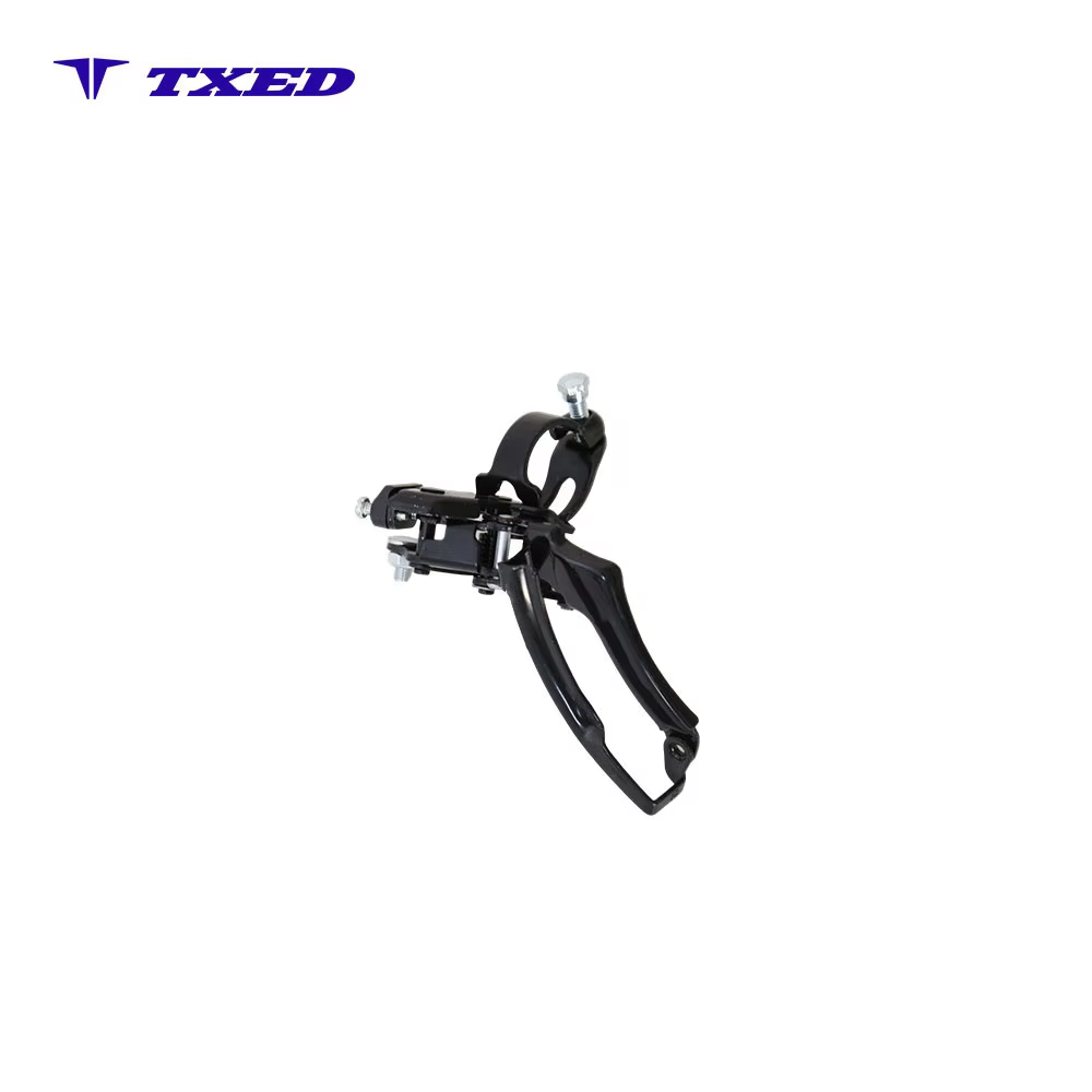 Front Derailleur Bicycle Aluminum Alloy 3 Speed MTB Folding Bike Front Gear Shifter Durable Lightweight Adjustable Cycling detail image 2