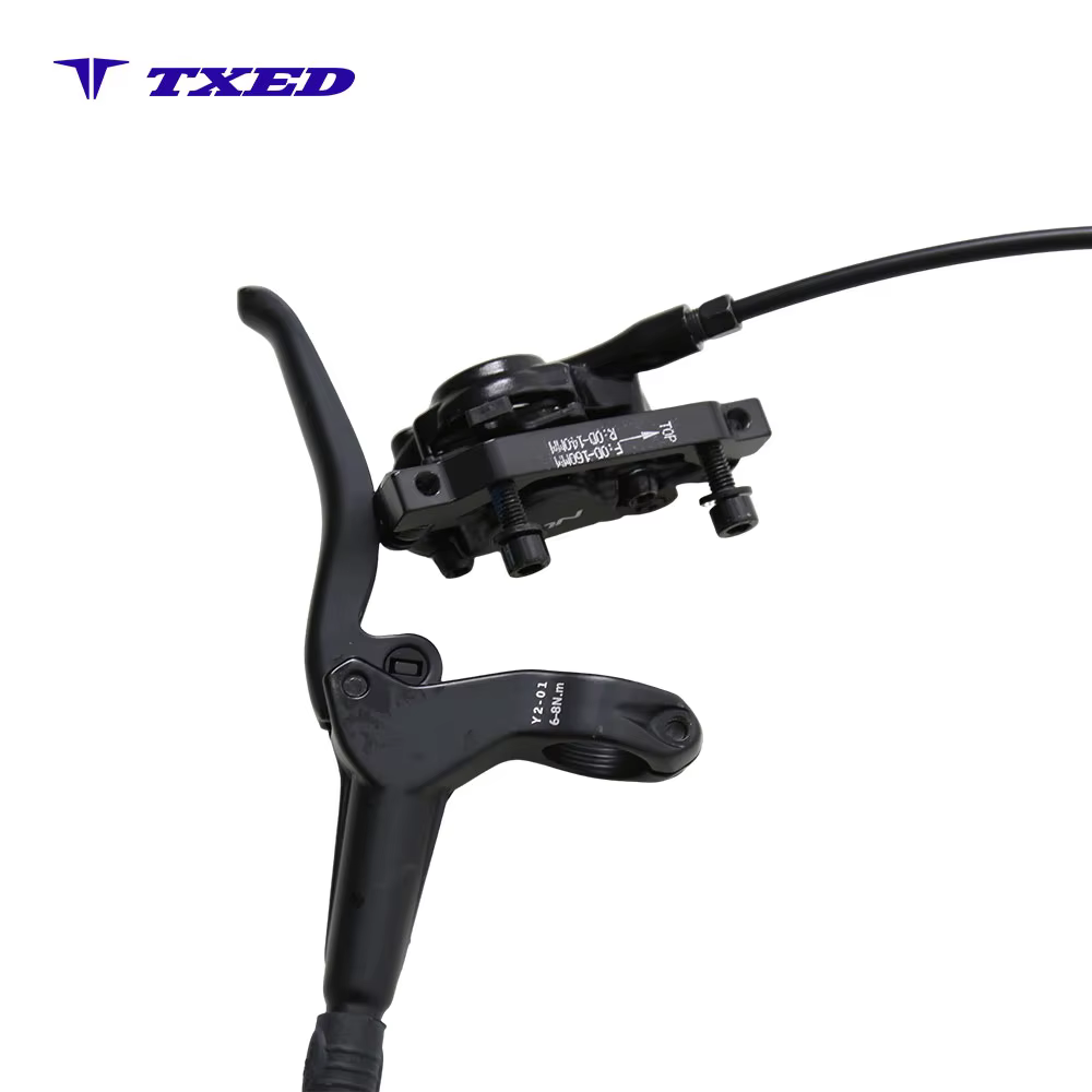 Front Hydraulic Disc Brake Aluminum Caliper 160mm Stainless Steel Rotor 850mm Oil Hose Left Lever for Electric Mountain Bike detail image 6