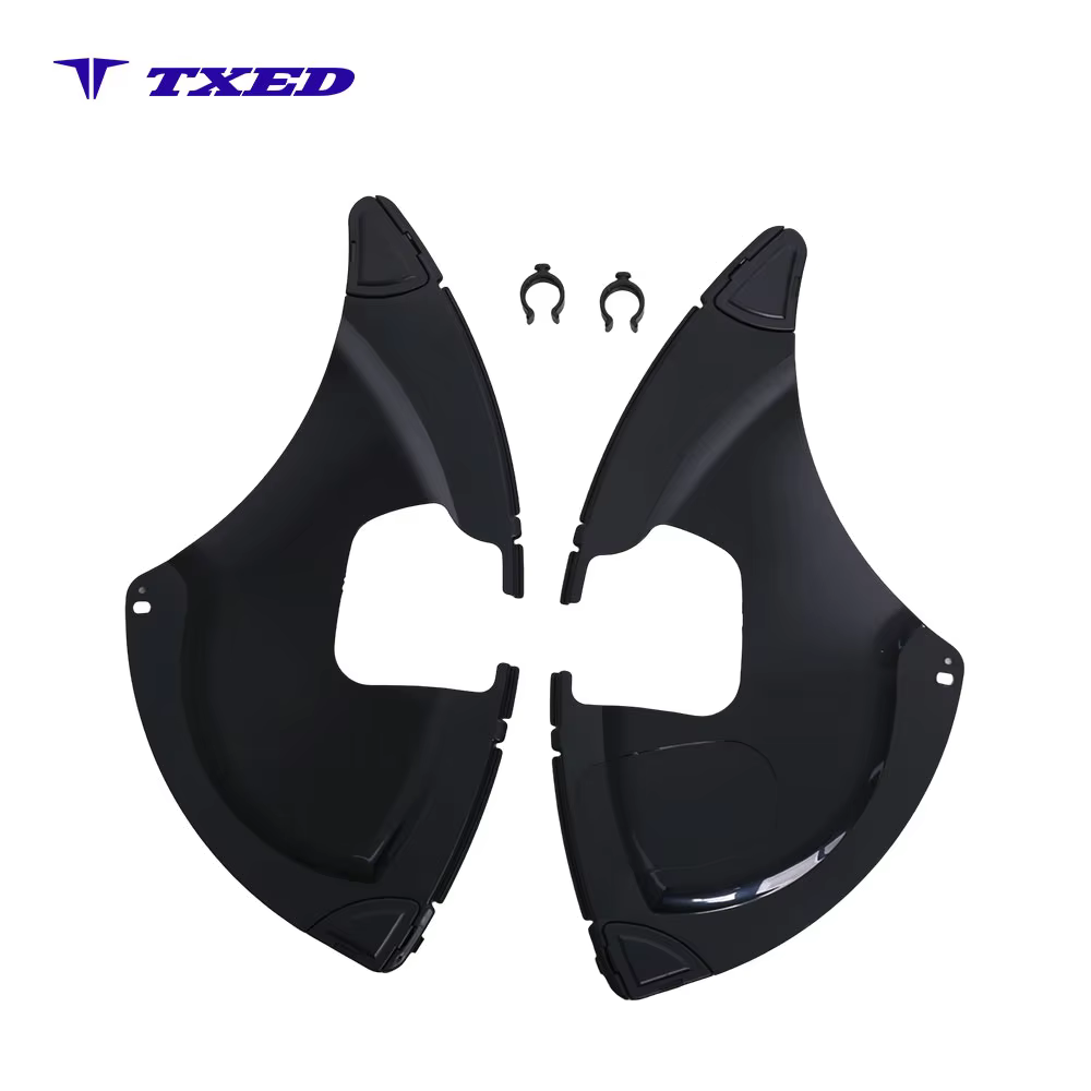 Italy D28 Size Black ABS Plastic Bicycle Skirt Guard with 19 Pairs of Clips Durable & Easy Installation for Road Bike detail image 1