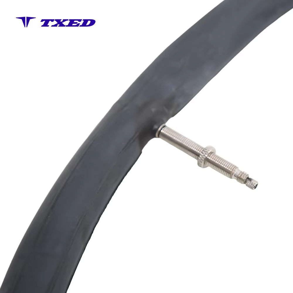 Jianda Brand Bicycle 700C X 42C Road & BMX Use 48mm Beadless Butyl Rubber Inner Tube with Brass Valve detail image 2