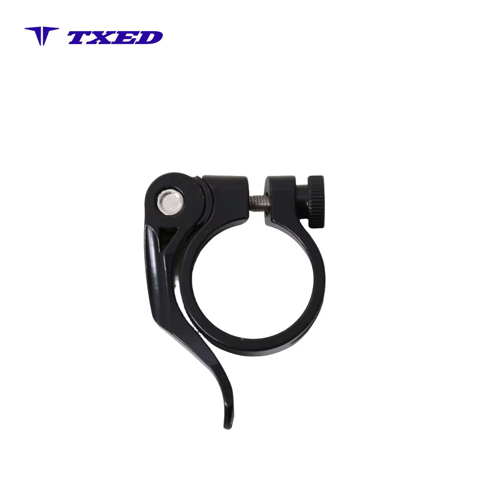 JingHua KC89 Bicycle Seatpost Clamp Quick Release Aluminum Alloy Black 31.8mm Lightweight Durable Secure Lock Universal