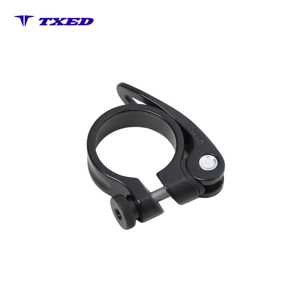 Jingye KC-88G Aluminum Alloy Black Anodized Quick Release Bicycle Seatpost Clamp for 34.9mm Seat Tube detail image 3