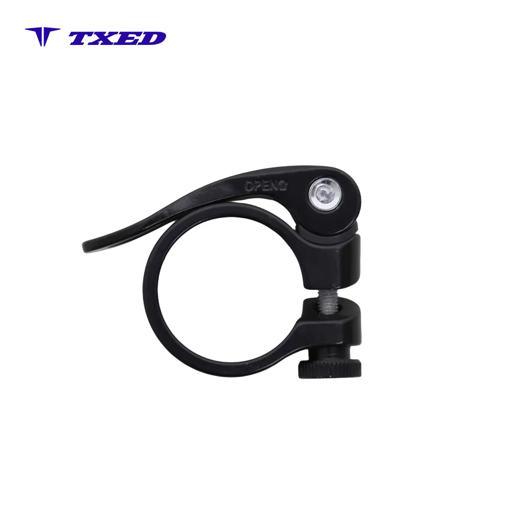 Jingye KC-88G Aluminum Alloy Black Anodized Quick Release Bicycle Seatpost Clamp for 34.9mm Seat Tube detail image 4