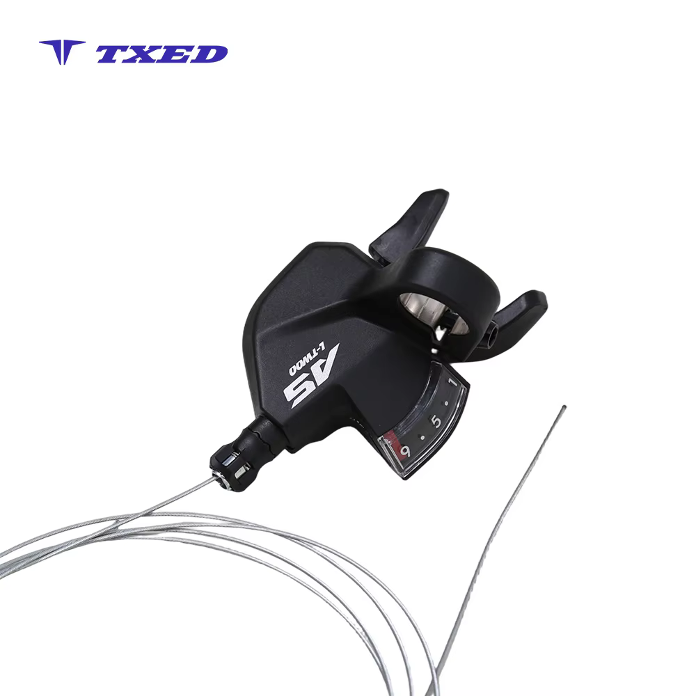 LanTu 9 Speed Aluminum Alloy Indexed Shifter Lever with 2400mm Cable Adjustable & Waterproof for Electric Bicycles detail image 3