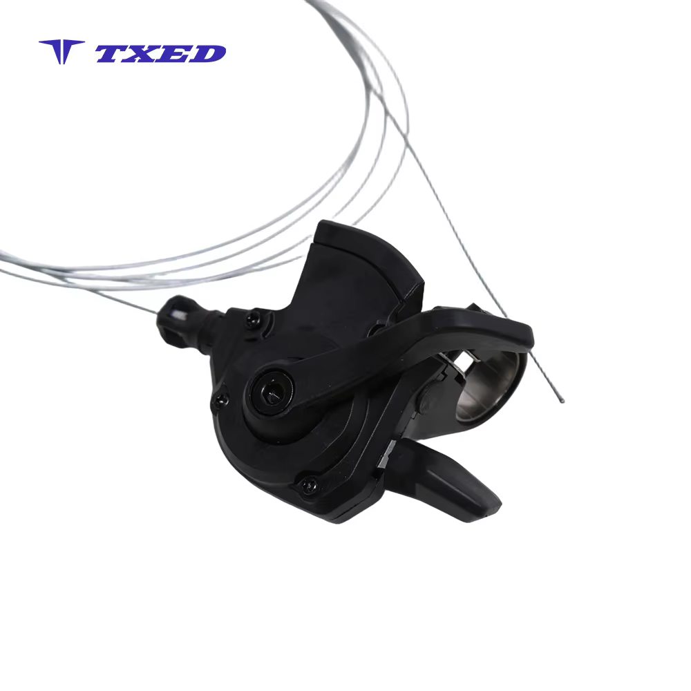 LanTu 9 Speed Aluminum Alloy Indexed Shifter Lever with 2400mm Cable Adjustable & Waterproof for Electric Bicycles detail image 4