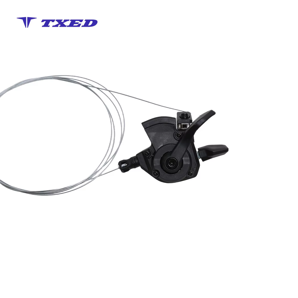 LanTu 9 Speed Aluminum Alloy Indexed Shifter Lever with 2400mm Cable Adjustable & Waterproof for Electric Bicycles detail image 6