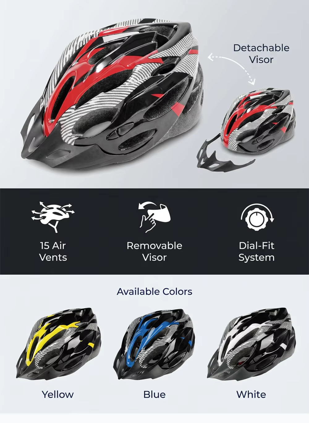 Lightweight In-Mold with Ventilation for Adult Cycling Popular Budget Friendly Rider Colorful Customize Support Bicycle Helmet detail image 4