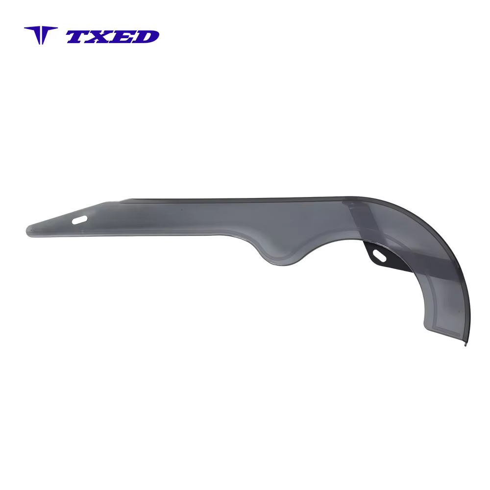 Plastic Rear Smoke Gray Translucent Chain Cover for Electric Bicycle and Mountain Bike