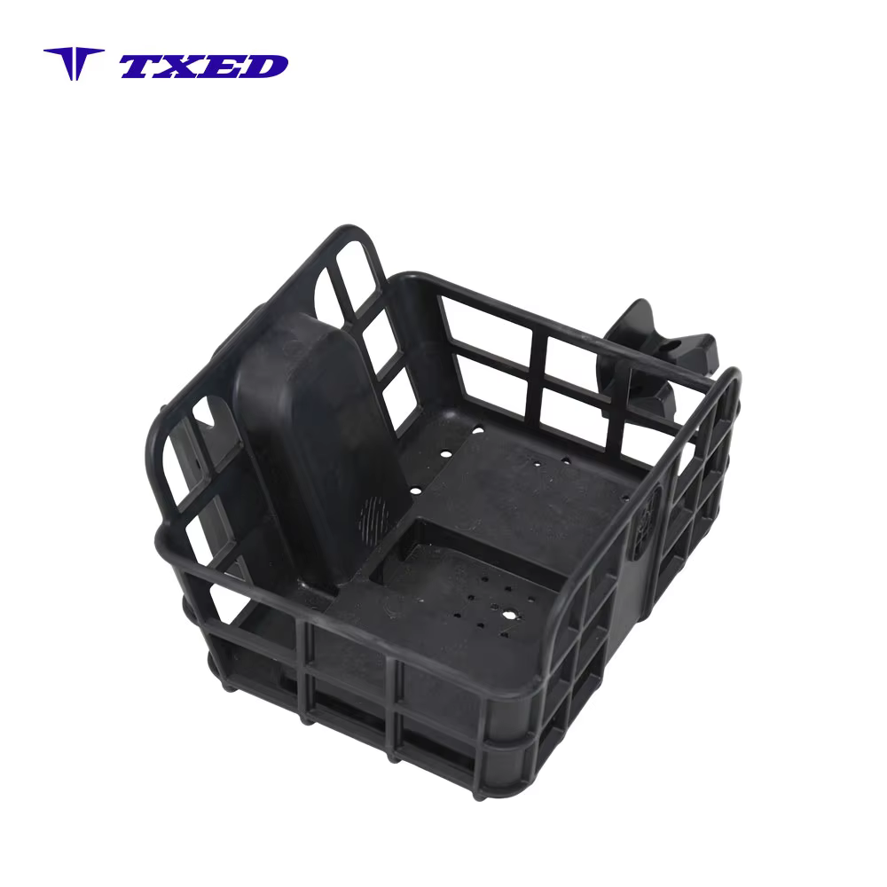 Standard Size Aluminium Alloy Cycling Cargo Basket with Protective Plate for Electric Bike Rear Frame detail image 2