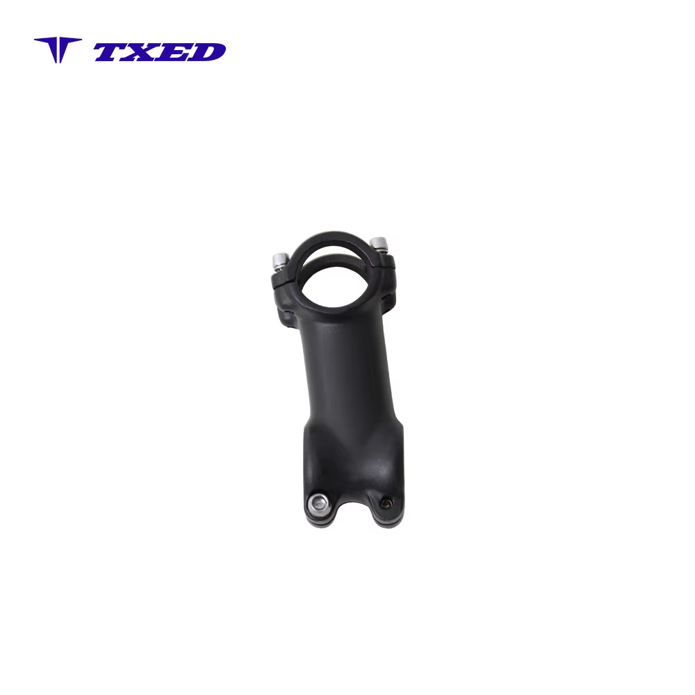 Threadless Aluminum Alloy Bicycle Stem SM-A92-8 Fork Clamp 28.6mm Handlebar Clamp 31.8mm 80mm Length High Strength Black MTB detail image 1