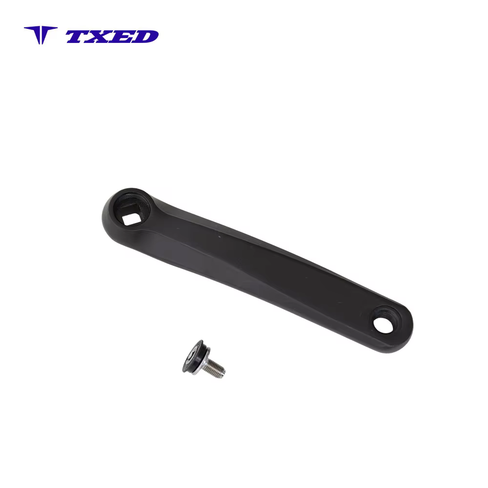 TXED Wholesale 170mm Square Taper Sand Blasting Black Aluminium Left Right Bike Bicycle Crank Arm