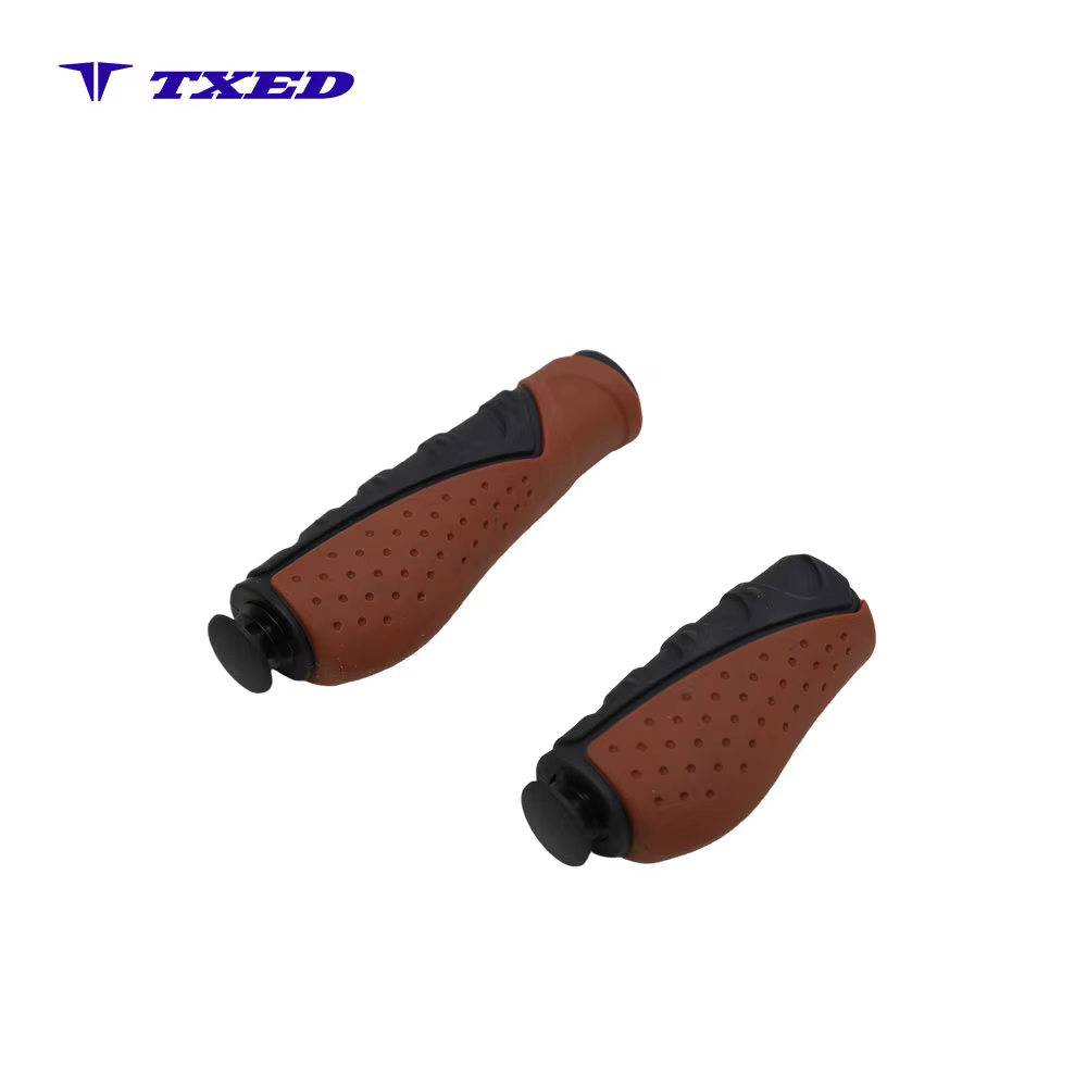 VELO TPR 22.2mm Inner Diameter 130mm 92mm Non-slip Breathable Ergonomic Asymmetric Bicycle Handlebar Grips for Long-distance detail image 4