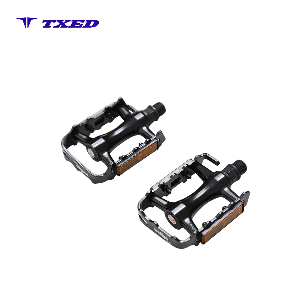 Wellgo M21 Aluminum Mountain Bicycle Pedals 9/16" Ball-Bearing with BS Reflector Anti-Slip for City Bike
