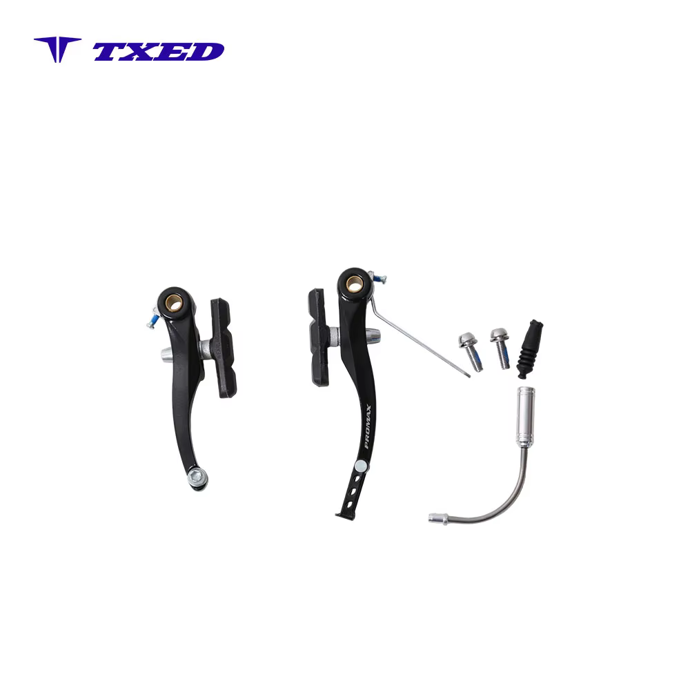 Yinglong Front Aluminum Set 108mm Arm Length 60mm Brake Pad Buffer Stainless Steel Bent Tube Bicycle Brake Lever detail image 1