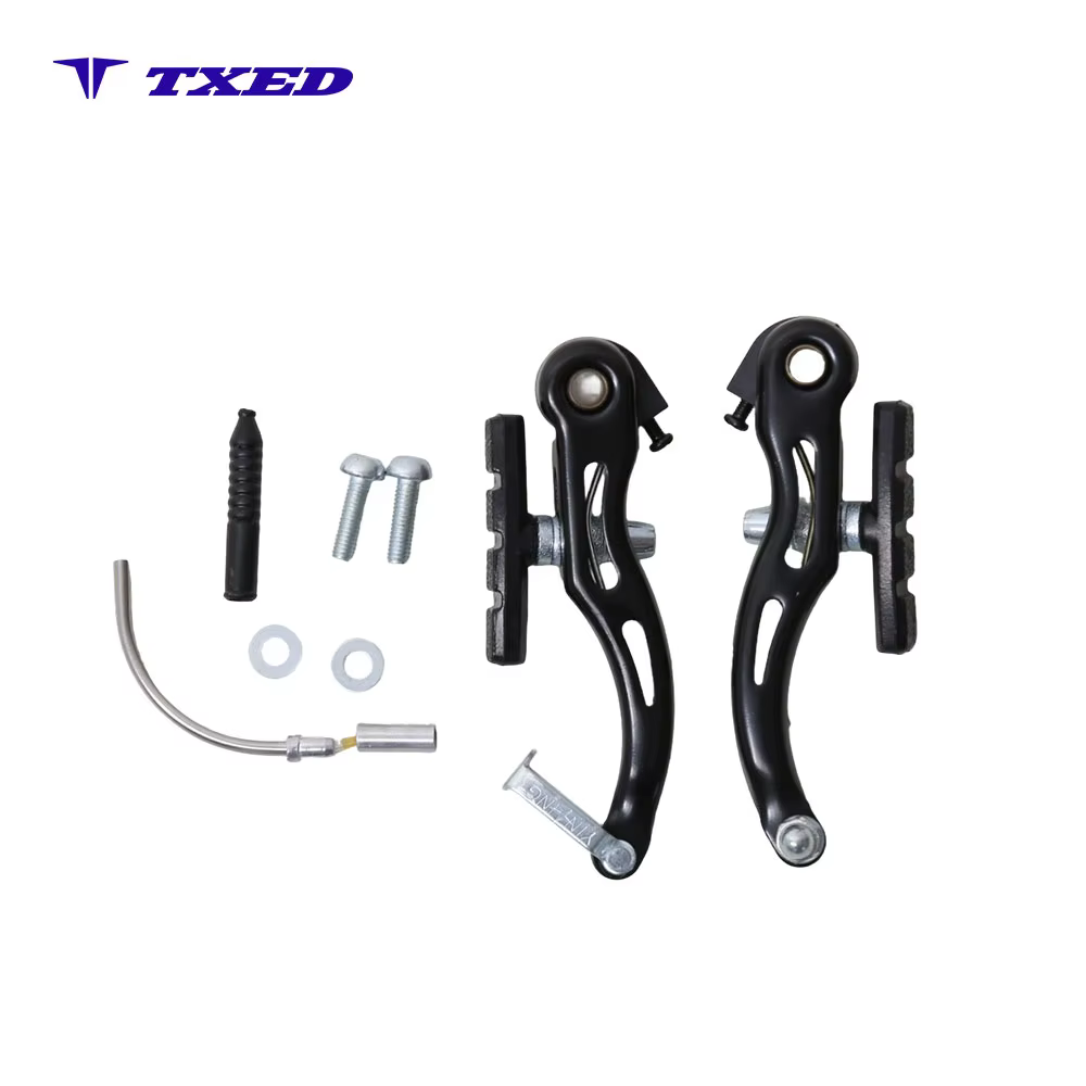 YingLong TX-117 Bicycle Black Aluminum Alloy Arms 90 Degree Noodle Adjustable 22MM Bolts Anti Slip Pads Internal Routing